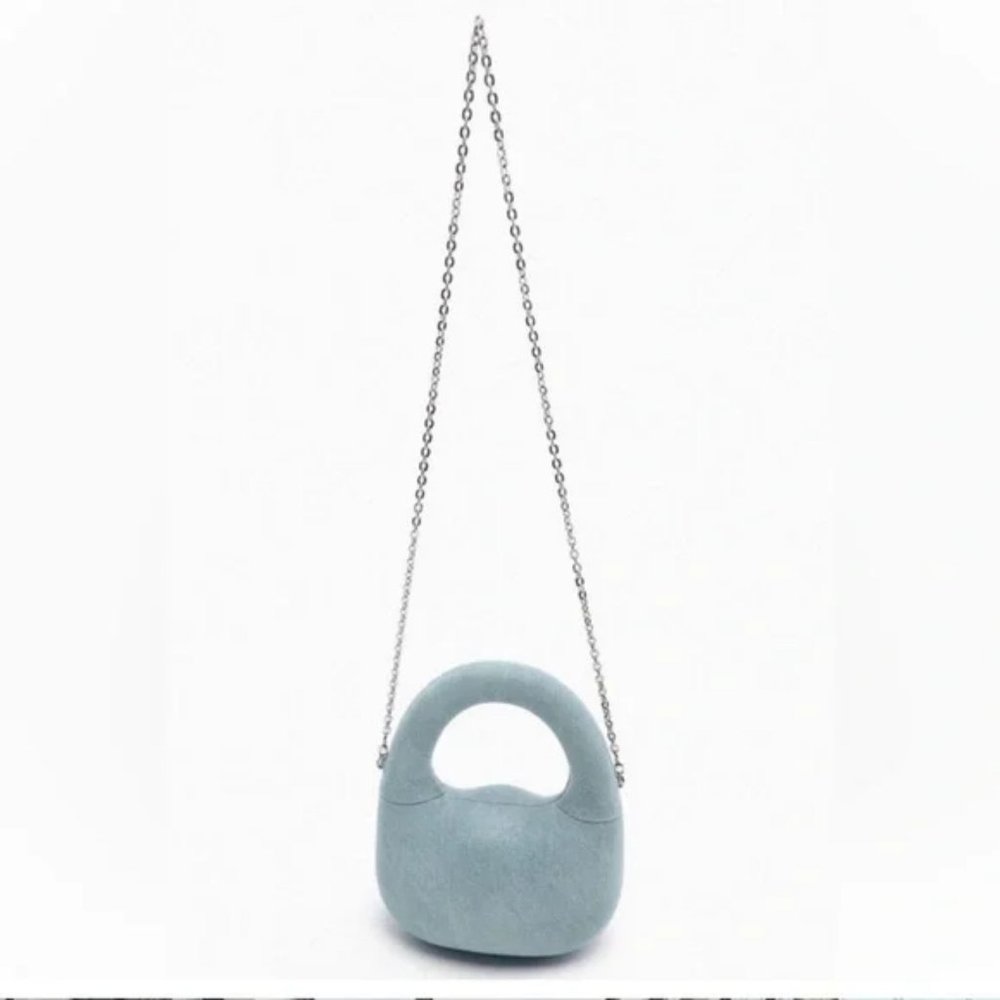 ZARA DENIM BLUE BAG - Picture 9 of 12